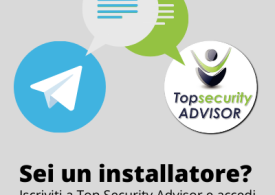 Gruppo Telegram installatori Top Security Advisor